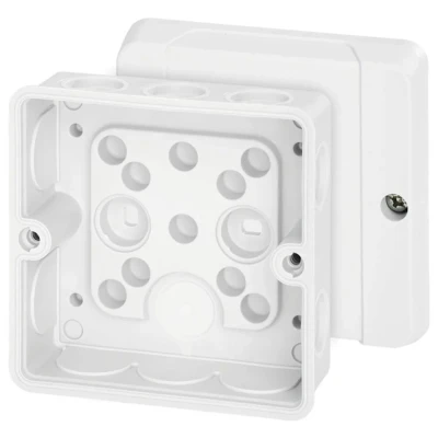 Image de Boîte de jonction Hensel sans halogène, plombable Blanc Rectangulaire (L x l) 88 mm
