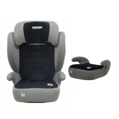 Image de NANIA siège auto enfant Belem 2 en 1 I size 100 150 cm Groupe 2/3 environ 4 12 ans Rehausseur pour avec Protection Latérale Appui tête Réglable Housse confort