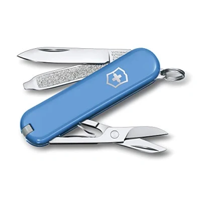 Image de Victorinox, Classic SD, Couteau de Poche Suisse, Multifonction, Léger, 7 Fonctions, Petite lame, Lime à ongles, Tournevis 2,5 mm
