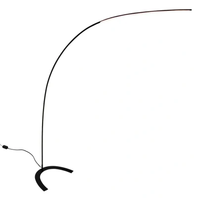 Image de LED Lampadaire Danua à intensité variable (Moderne) en Noir Métal e. a. pour Bureau (1 lampe,à), Sur Pied, Lampe a de Sol