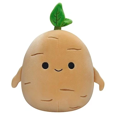 Image de Squishmallows Originaux 20cm Ginseng bronzé, Peluche Ultra Douce, Officielle Kellytoy