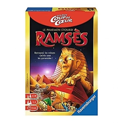 Image de Ravensburger Ramsès Jeu de société Enfants et Parents collecte mémoire Format boîte compact 2 à 4 Joueurs partir 5 ans Mixte 22332 Version française