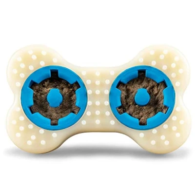 Image de PetSafe Jouet à mâcher Forever Bone avec Anneaux en Peau de Boeuf Naturelle pour chiens, nylon et caoutchouc, les bons machouilleurs. Taille L