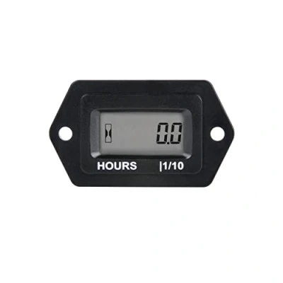 Image de Yooreal Compteur horaire numérique pour petit moteur, AC/DC 5 277 V, conception étanche, fonctionne sur divers ZTR/tronçonneuse tondeuse à gazon autoportée