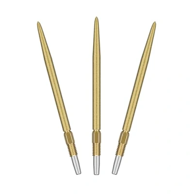 Image de Target Darts Pointes de Fléchettes Swiss Point SLK Luke Littler (Lot 3 Pointes) 35MM Or Rough Textured Dart Points, Replacement Steel Tips, Professional Accessories
