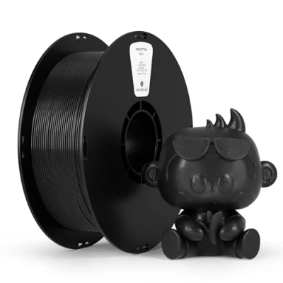 Image de PLA Filament 1,75mm kexcelled, Haute Stabilité, Robuste, pour la Plupart des Imprimantes 3D, Facile à Utiliser, Précision Dimensionnelle +/ 0.03mm, Bobine de 1kg (2,2lbs), Noir