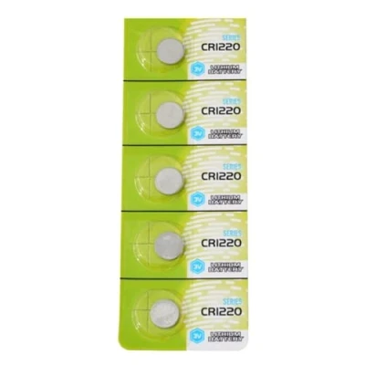 Image de HINAYOSAN Lot de 5/10 piles bouton CR1220 3 V au lithium pour jouets et télécommandes