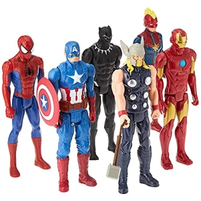 Image de Marvel Hasbro Titan Hero Series, Multipack de 6 Figurines 30 Cm à Collectionner, Pour enfants Partir 4 Ans Exclusivité sur Amazon