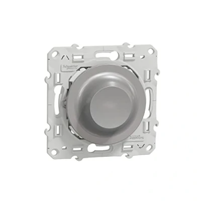 Image de Schneider Electric S530513W Wiser Odace variateur rotatif LED 2 fils zigbee alu