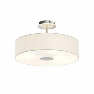 Image de Lindby Plafonnier Tissu Josia à intensité variable (Moderne) en Blanc Textile e. a. pour Couloir (à 3 lampes, E27), Luminaire Plafonnier, Lampe Plafond, Eclerage Eclairage Interieur