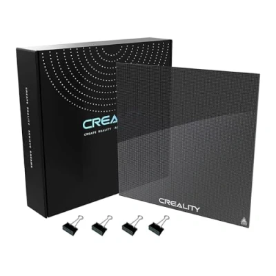 Image de Creality Officiel Ender 3 Lit en Verre Amélioré Haute Dureté Plateforme Durable pour Imprimante 3D Trempé Plaque de Construction Pro, 5, 5 V2, 235