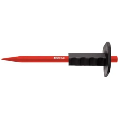 Image de KS TOOLS 156.0516 Pointerolle de Maçon Corps Octogonal Poignée Sécurité Pare coups En Acier au Carbonne Ø 16 mm L.300