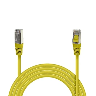 Image de Câble Ethernet Réseau RJ45 Cat 5e FTP blindé 100MHz Longueur 3m jaune