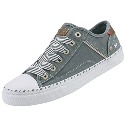 Image de Mustang Baskets basses Gruen grau, Femme, Taille: 40, grau Imitation cuir/textile