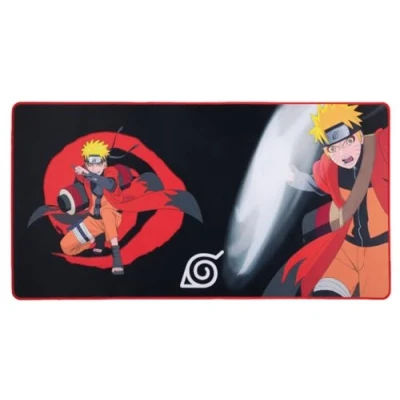 Image de Konix Naruto Shippuden Tapis de souris gaming XXL 90 x 46 cm Surface microfibre antidérapante Caoutchouc Motif Mode Hermite Noir