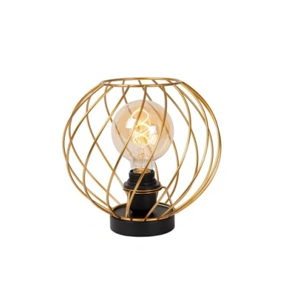 Image de Lucide DANZA Lampe de table Ø 25 cm 1xE27 Or Mat/Laiton