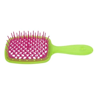 Image de Jäneke SUPERBRUSH SMALL Brosse corps vert bouclé fuchsia
