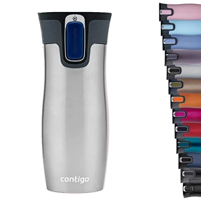 Image de Contigo West Loop Autoseal Travel, Thermique en Acier inoxydable, Fiole à vide, Gobelet étanche, Tasse café avec couvercle facile nettoyer sans BPA, 470 ml 2095832