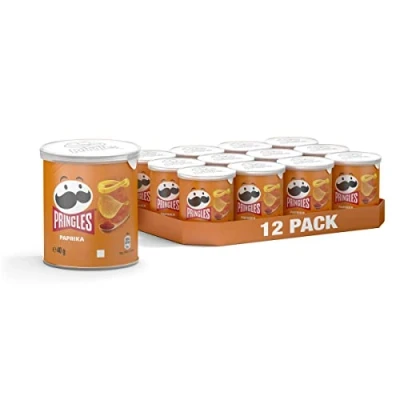 Image de Pringles Paprika Pop &amp; Go 40 gr tray 12 stuks