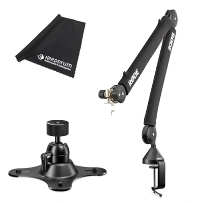 Image de Rode PSA1+ Bras de Micro sur Pied Table + fixation pour trépied Vesa Mount chiffon Keepdrum