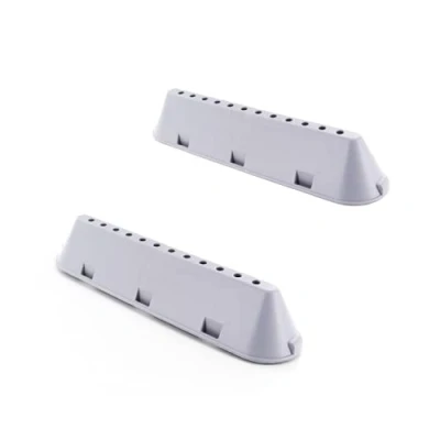 Image de DL pro Lot de 2 nervures tambour 22,5 x 5,3 4 cm Pour Indesit C00533119 C00268109 Whirlpool Bauknecht 482000023096 12 trous machine à laver et sèche linge