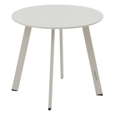 Image de Table d appoint de jardin ronde &quot;Saona&quot; argile 50 x 45cm en acier Hespéride