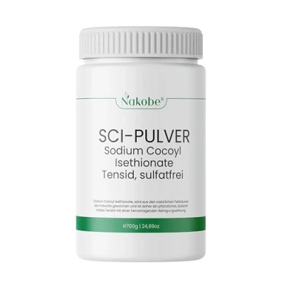 Image de Nakobe sodium Cocoyl Isethionate Poudre SCI 700 g de tensioactifs doux pour un nettoyage en douceur Sans sulfate les peaux sensibles Cocoyliséthionate