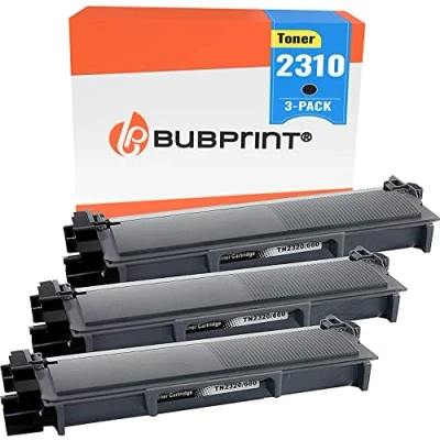 Image de Bubprint 3 Cartouche de Toner Compatible pour Brother TN 2320 2310 DCP L2500D L2520DW HL L2300D L2340DW L2360DN L2365DW MFC L2700DN L2700DW Noir