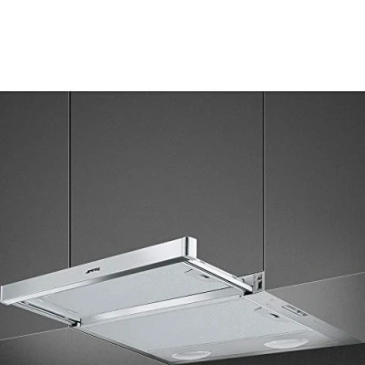 Image de Smeg KSET61E2 hotte 315 m3/h Semi intégrée (semi encastrée) Argent D Hottes (315 m3/h, Conduit / Recirculation, E, D, C, 67 dB)