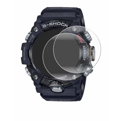 Image de brotect Protection Intégrale 3D Incurvé pour Casio G Shock Mudmaster GG B100 1AER (2 Pièces) Couverture Complète, Film Écran