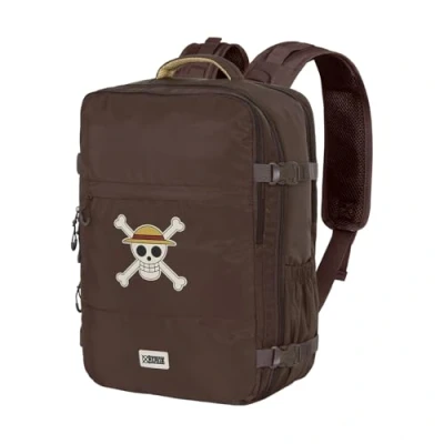 Image de One Piece Skull Sac à Dos Mercury Voyage Cabine Avion 40x20x25cm, Brun, Capacité 20 L