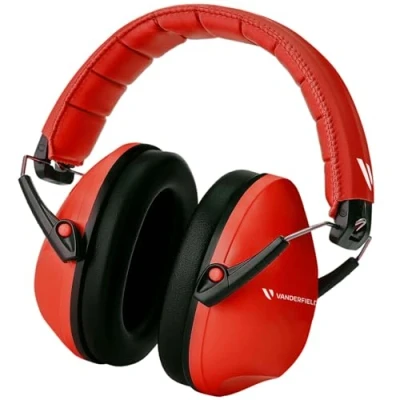 Image de Vanderfields Casque Anti Bruit Enfant Réglable Pliable et Confortable Protection Auditive 27dB SNR pour Kids, Garcon Fille Âge 3 16 Years, TDAH, de l&#039;aéroport, Feux d’Artifice