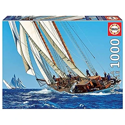 Image de Educa Puzzle de 1000 pièces pour Adultes Voililer. Comprend Fix Tail l&#039;accrocher Une Fois l&#039;assemblage terminé. À partir 14 Ans (18490)