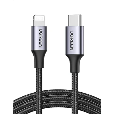 Image de Ugreen 60761 câble de téléphone portable Noir 2 m USB C Lightning Neuf