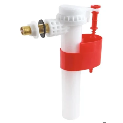 Image de SOMATHERM FOR YOU, Robinet flotteur WC à alimentation latérale, raccord laiton M12/17 (3/8&quot;), niveau d&#039;eau ajustable 155 226 mm, filtre anti impureté, installation rapide, garantie 10 ans