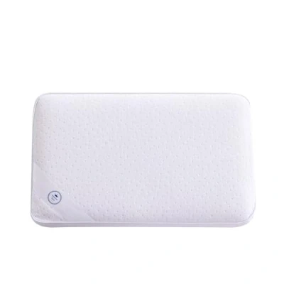 Image de SAMPUR Oreiller Fantasio Mousse à mémoire de Forme Microperforée &amp; Ventilée Housse hypoallergénique et Lavable Maintien Optimal la Nuque (Bandeau Blanc, 30x50 cm)