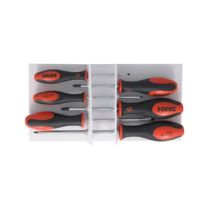 Image de SONIC 600618 Kit de tournevis 6 PH.1, PH.2, SL 3mm, 4mm, 5.5mm, 6.5mm Écran (carton)