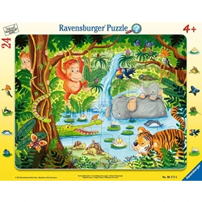 Image de Ravensburger Dschungelbewohner 06171 Amoureux de la Jungle Puzzle pour Enfants,