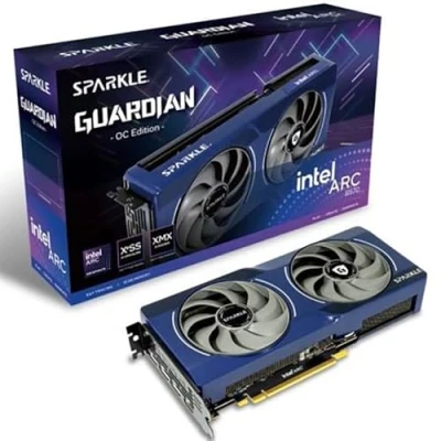 Image de Sparkle Intel Arc B570 Guardian OC Carte graphique 10 Go GDDR6 Torn Cooling 2.0 Ventilateur axial, lumière respiratoire, plaque arrière en métal, SB570G 10GOC