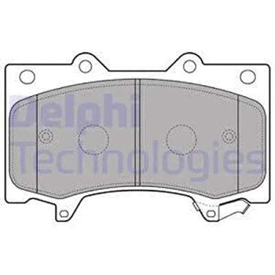 Image de DELPHI LP2712 Jeu de plaquettes frein avec indicateur d&#039;usure tôle anti bruit sans accessoires