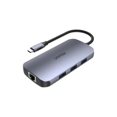Image de UHUB UNITEK D1071A N9+ HUB ETHERNET 9 EN 1 USB C AVEC HDMI, POWER DELI