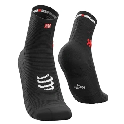 Image de COMPRESSPORT Pro Racing Socks V3 Run High Chaussettes de courses à pied Prévention des Ampoules Amorti et Respirabilité Running Triathlon Pour Entraînement Compétition Légère