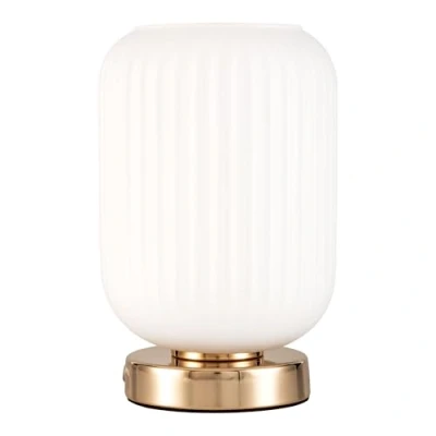Image de Pauleen 48193 Poser Noble Purity 20 Watts Max. Blanc, doré Champagne, Verre, métal E27, Table Lamp