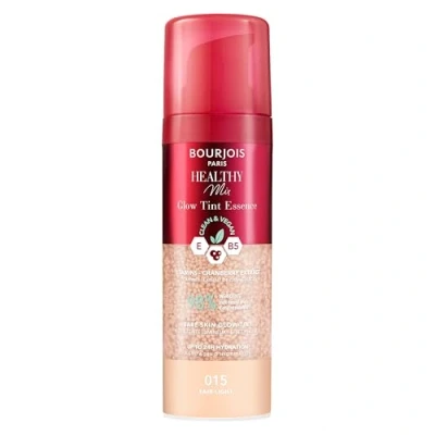 Image de Bourjois Healthy Mix, 015 Fair Light, Glow Tint Essence, effet filtre peau nue, finition lumineuse, hydratant coloré, texture rafraîchissante, formule végétalienne et propre, 30 ml