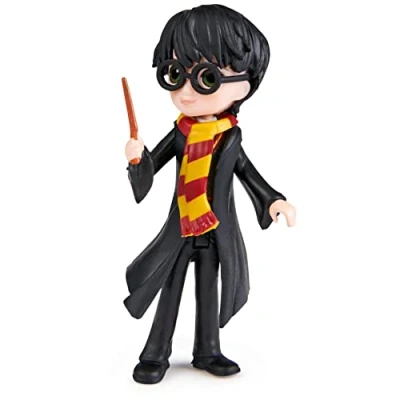Image de Figurine MAGICAL MINIS Harry Potter WIZARDING WORLD Poup?e Articul?e 8 cm avec Baguette Magique et Tenue Sorcier ? collectionner Id?e Cadeau 6062061 Jouet Enfant 5 ans