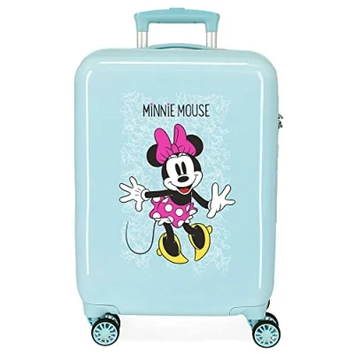 Image de Disney Minnie Enjoy the Day Valise Trolley Cabine Vert 40x55x20 cms Rigide ABS Serrure à combinaison 34L 2,8Kgs 4 roues doubles Bagage main, Verde
