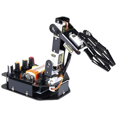 Image de SUNFOUNDER Brazo robótico 4 ejes Para Arduino One R3, rotación de 180 grados, Robot juguete bricolaje programable Adolescentes 14+ y adultos