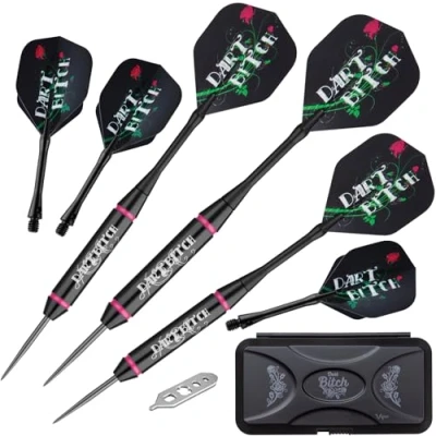 Image de Viper Vanity Pointe en Acier Fléchettes avec Stockage/étui de Transport : Dart Bitch, 22 grammes