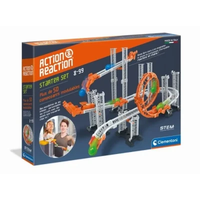 Image de Clementoni Action &amp; Réaction Coffret Starter set Circuit bille 50 pièces