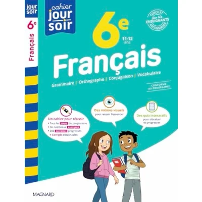 Image de Français 6e Cahier Jour Soir Conçu et recommandé par les enseignants (Broché)